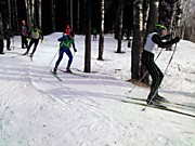 На трассе победитель соревнований С.Лукяненко!